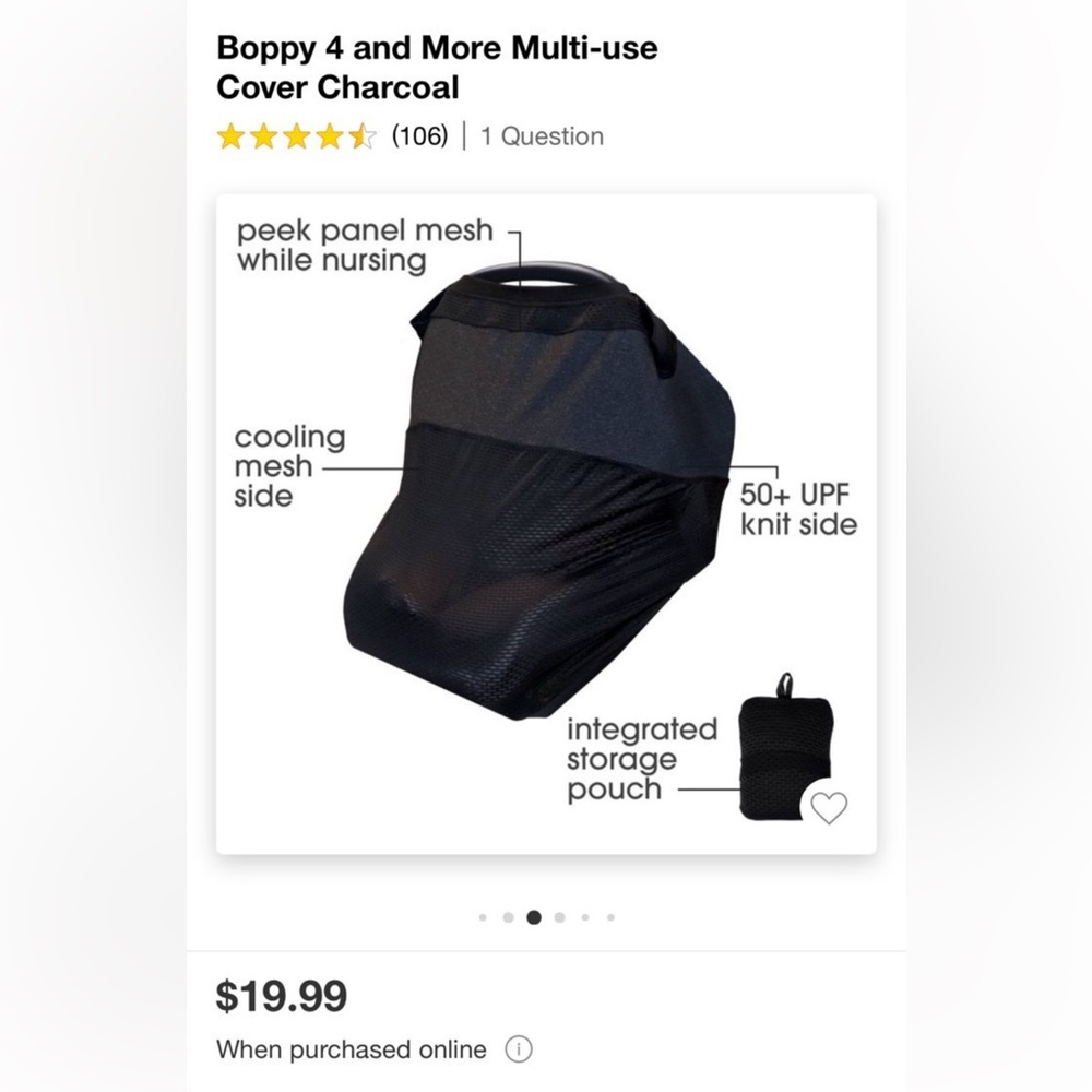 Boppy Cover (car seat, nursing, carts, & more)